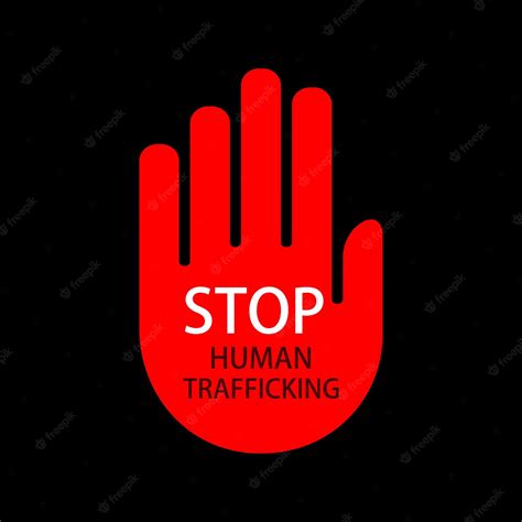 Premium Vector Stop Human Trafficking Vector Concept Human Sale