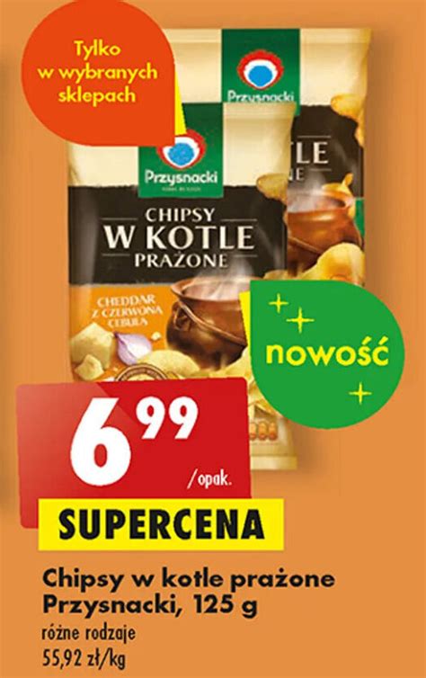 Promocja Przysnacki Chipsy w kotle prażone 125g Biedronka