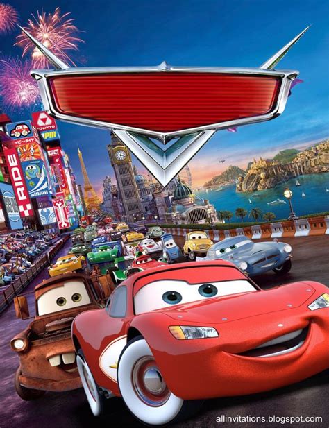 Invitaci N Rayo Mcqueen De Cars Cars Birthday Cars Birthday