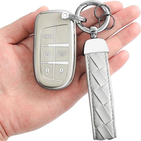 Amazon Yonmcfn For Jeep Key Fob Cover With Leather Keychain Soft