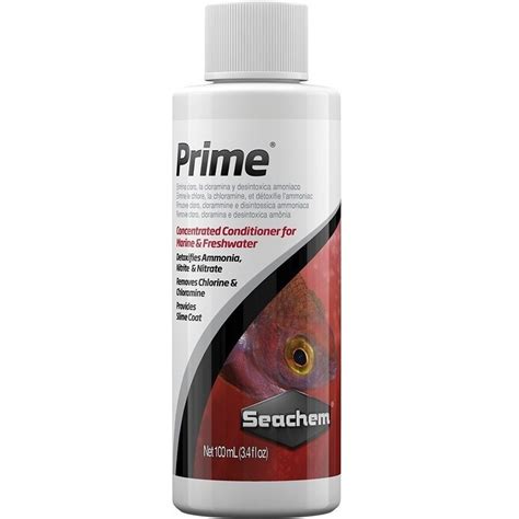 Seachem Prime 100ml Condicionador Concentrado P Água Doce e Salgada e