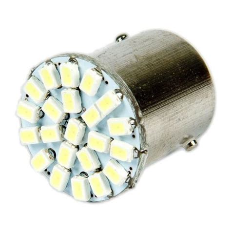 Lâmpada LED branco 1 Polo Trava Reta 22 LEDs 6000K 4W 12V Luz de