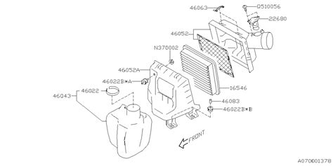 16546aa210 Engine Air Filter Pb001983 Element Air Cleaner An Air Filter For The Air