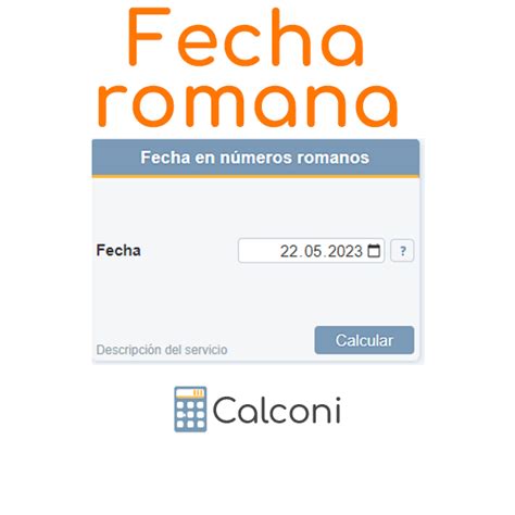 Fecha en números romanos