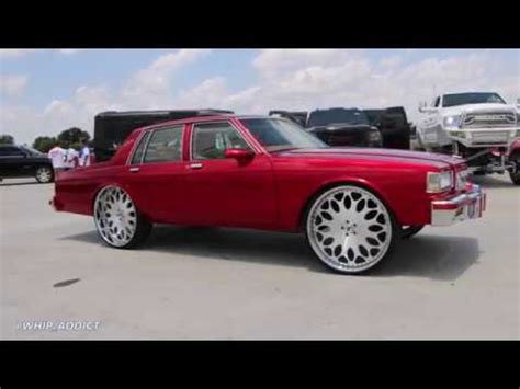 WhipAddict Kandy Red Chevy Caprice With 2 Sunroofs Forgiato Grano 28s