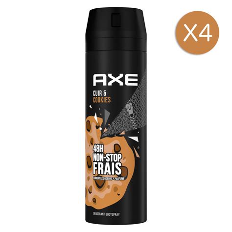 X Ml D Odorants Sprays Homme Axe Cuir Cookies Protection H Lot