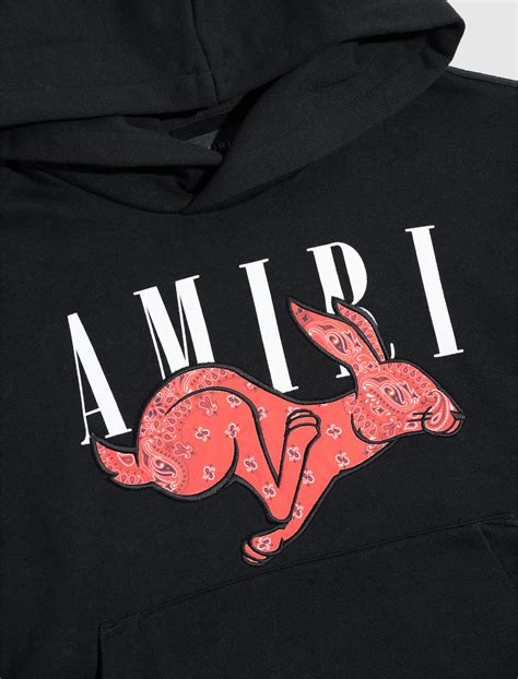 Amiri Cny Rabbit Logo Hoodie A Ma Maniere