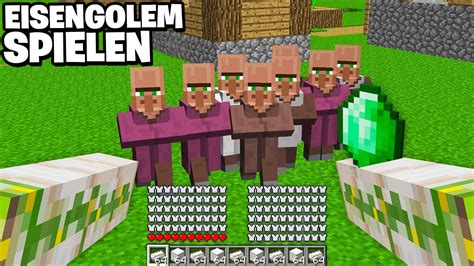 Was Passiert Wenn Man EISENGOLEM In MINECRAFT Spielt YouTube