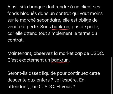 Laurent Coin Su On Twitter Bankrun Usdc Seront Ils Assez Liquide