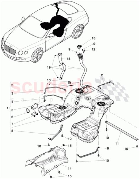 3w8 201 021 Bj Bentley Continental Gt 2011 2018 Fuel Tank With Pump