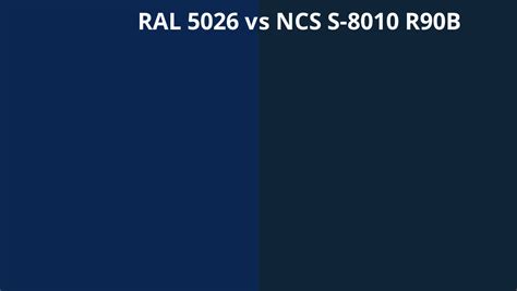 Ral 5026 Vs Ncs S 8010 R90b Ral Colour Chart Uk