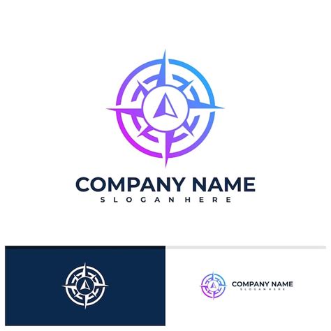 Premium Vector Compass Logo Vector Template Creative Compass Logo Design Concepts