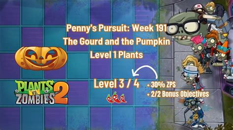 Pvz Penny S Pursuit Pumpkin Week Level With Lvl