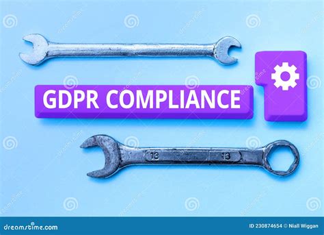 Text Caption Presenting Gdpr Compliance Concept Meaning Protection And