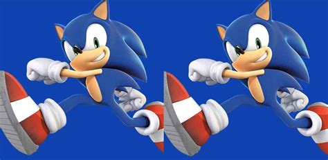 Spot 2 differences between sonic the hedgehog pictures in 7 seconds!