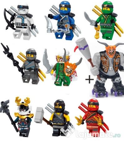 8 Minifigurine Tip Lego Ninjago Sezon 8 Cu Harumi Killow 56 Ron