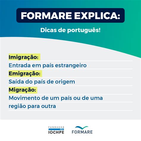 Formare Explica Imigra O Emigra O E Migra O Funda Ao Iochpe