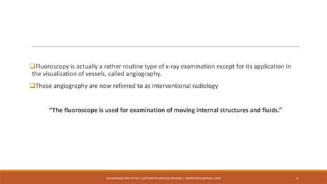 Conventional Fluoroscopy Imaging System Ppt