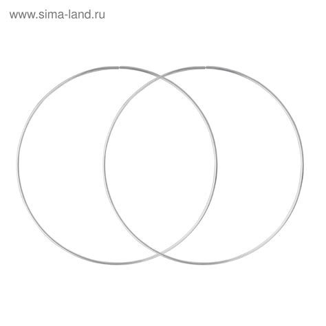 Серьги-кольца «Классика» d=7,5 см, посеребрение (5121367) - Купить по ...