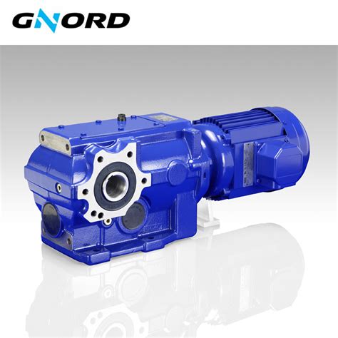 Right Angel Helical Bevel Gear Motor Geared Reducer Gearbox For Shaker