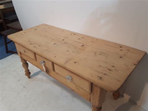 Victorian Pine Farmhouse Preparation Table