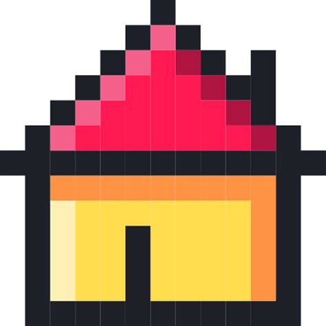 Pixel House Vector Icons Free Download In Svg Png Format