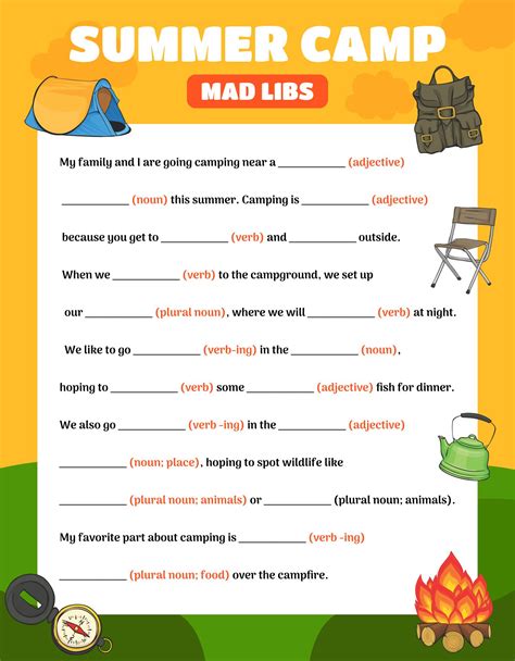 Free Mad Libs Printable