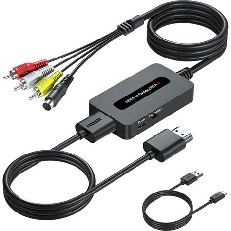 Cable Convertisseur Hdmi Vers S Video Rca Avec S Video Cable Hdmi