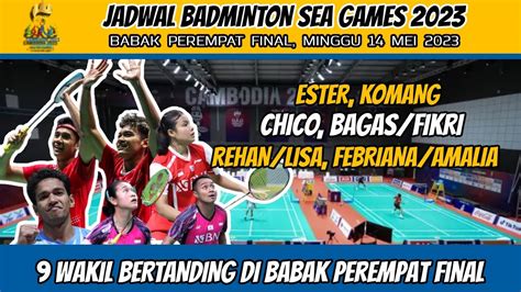 Jadwal Badminton Sea Games Kategori Perorangan Ada Wakil