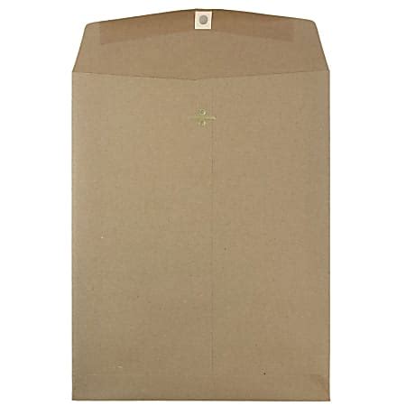 JAM Paper Open End 10 X 13 Manila Catalog Envelopes Gummed Closure