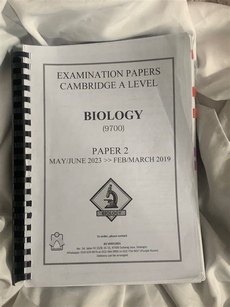 Biology Paper Cambridge A Level Past Year Papers Hobbies