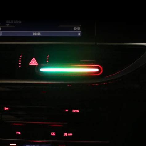 Universal Car Music Rhythm LED Light With Vent Clip Car Interior