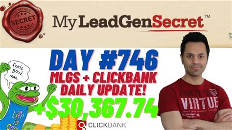 MLGS Clickbank Daily Update My Lead Gen Secret Case Study Results