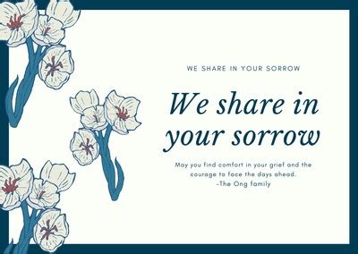 Free Printable Sympathy Card Templates To Customize Canva