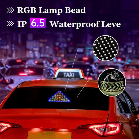 GOTUS Bluetooth Programmable LED Car Sign with DIY Design India | Ubuy