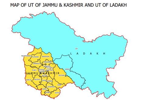 Govt Releases New Political Map With UTs Of J K And Ladakh In Hindi