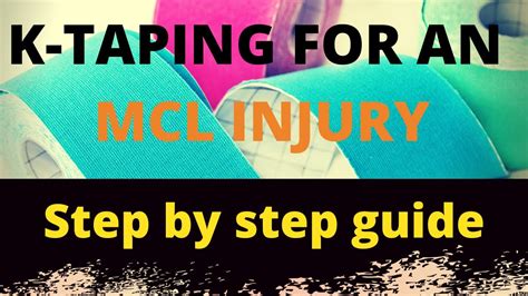 How To Tape The Inside Of Your Knee Mcl Injury Youtube