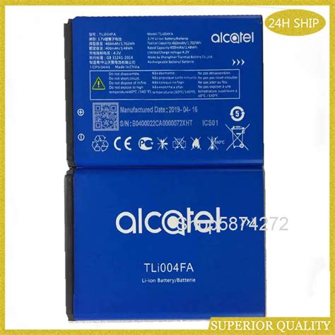 460mah 1 702wh Tli004fa Replacement Battery For Alcatel Tli004fa Mobile