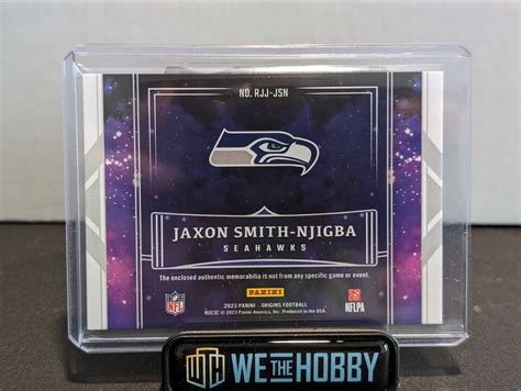 2023 Panini Origins Rookie Jumbo Jerseys RJJ JSN Jaxon Smith Njigba