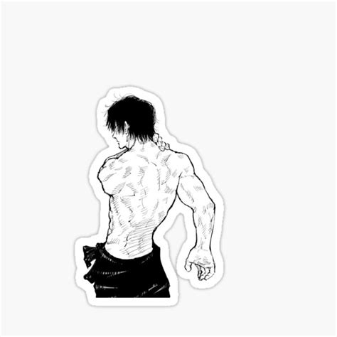 Shirtless Toji Sticker For Sale By Uglymuses Redbubble