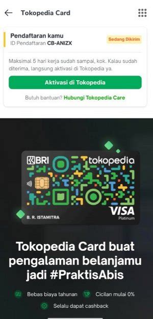 Bagaimana Cara Aktivasi Tokopedia Card Tokopedia Care