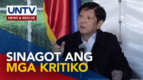 PBBM Sinagot Ang Mga Kritiko Ng Binagong MIF IRR Kapangyarihan Sa