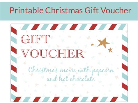 Free Printable Christmas Gift Voucher - PRINTABLE TEMPLATES