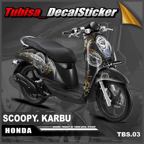 Jual Dekal Stiker Scoopy Karbu Full Body Decal Sticker Striping Motor