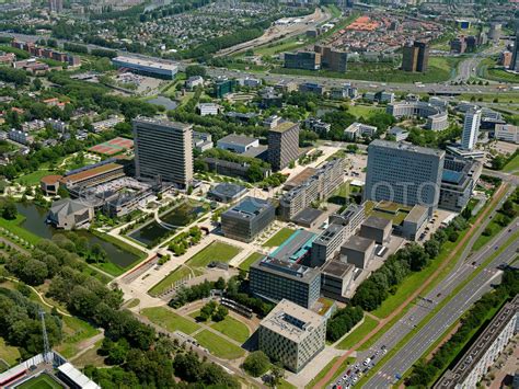 Aerial View Rotterdam Erasmus University Rotterdam Campus Woudestein