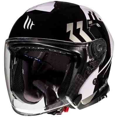 Casco Moto Jet Vintage Mt Helmets Le Mans Sv Skull Roses A Nero