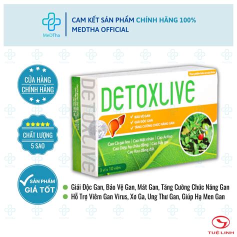 Mua Detoxlive Tuệ Linh Giải Độc Gan Bảo Vệ Gan Thanh Nhiệt Mát Gan