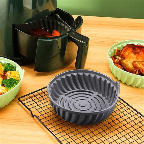 Junyui Silicone Air Fryer Mat Baking Pan The Fryer Mat Is Lined With A