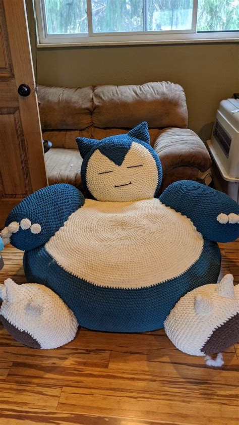 Adorable Crocheted Snorlax