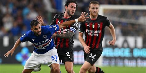 Sampdoria Milan Tabellino Statistiche E Marcatori